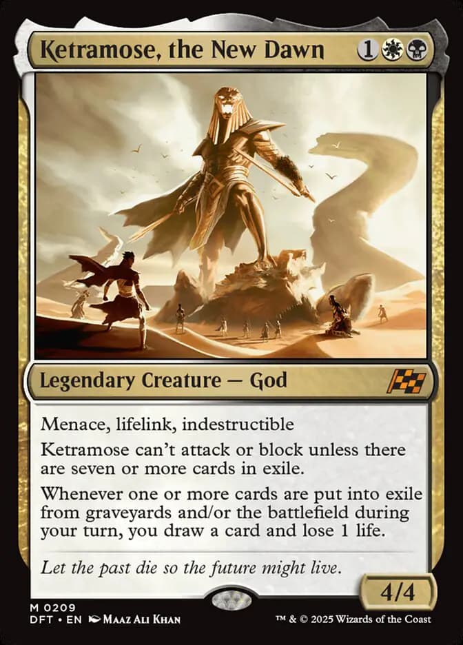 Card image of Ketramose, the New Dawn
