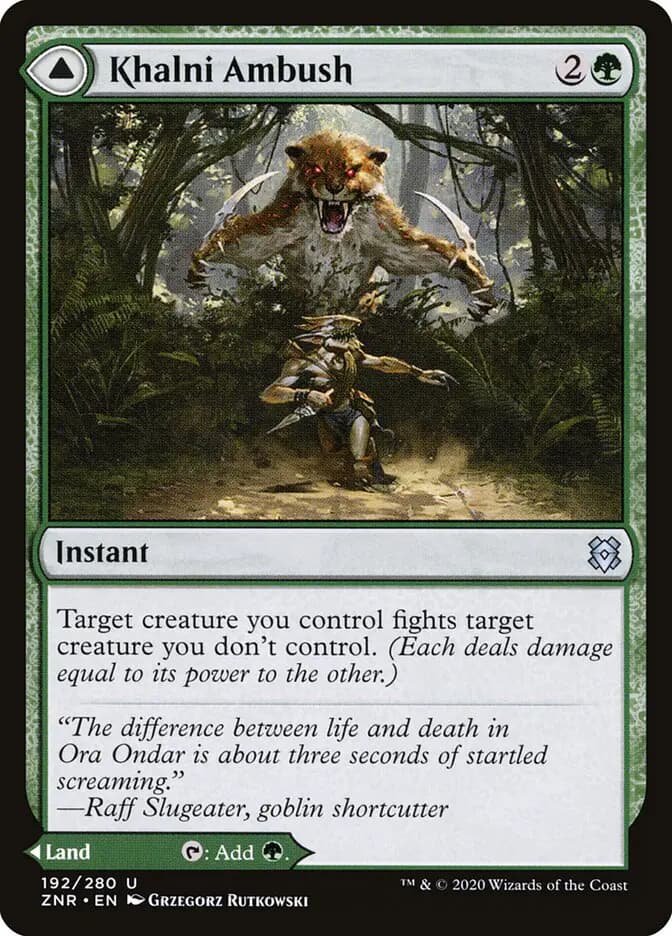 Card image of Khalni Ambush / Khalni Territory