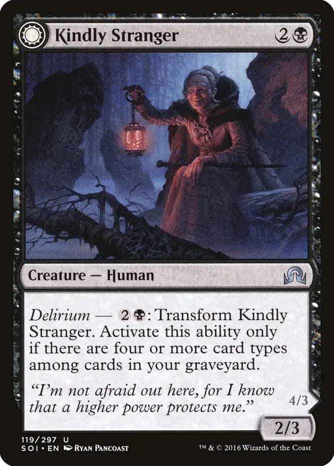 Card image of Kindly Stranger / Demon-Possessed Witch