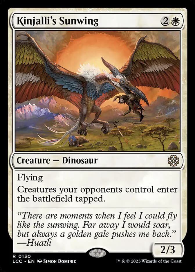 Card image of Kinjalli's Sunwing