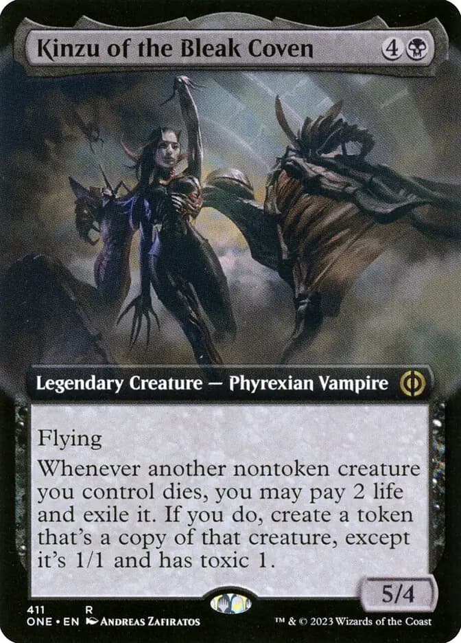 Card image of Kinzu of the Bleak Coven