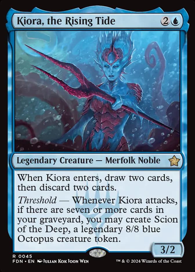 Card image of Kiora, the Rising Tide