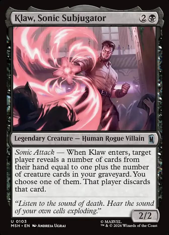Card image of Klaw, Sonic Subjugator