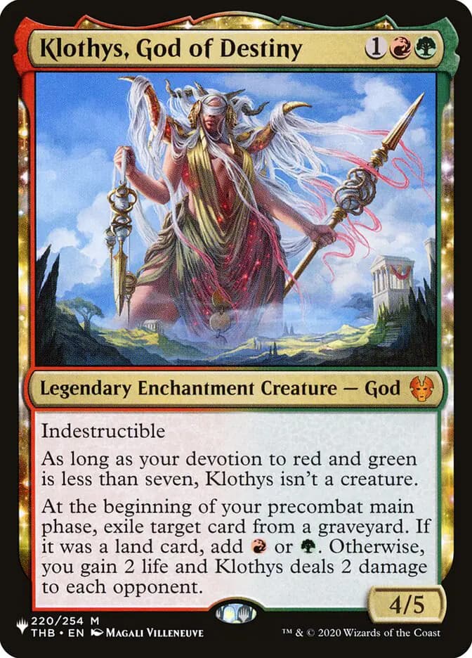 Card image of Klothys, God of Destiny