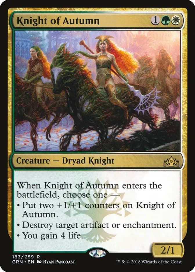 Card image of Knight of Autumn