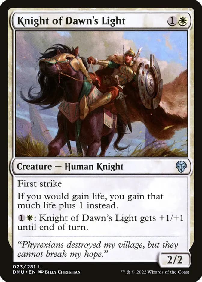 Card image of Knight of Dawn's Light