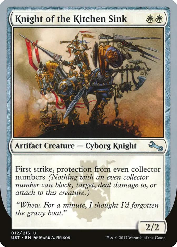 Card image of Knight of the Kitchen Sink