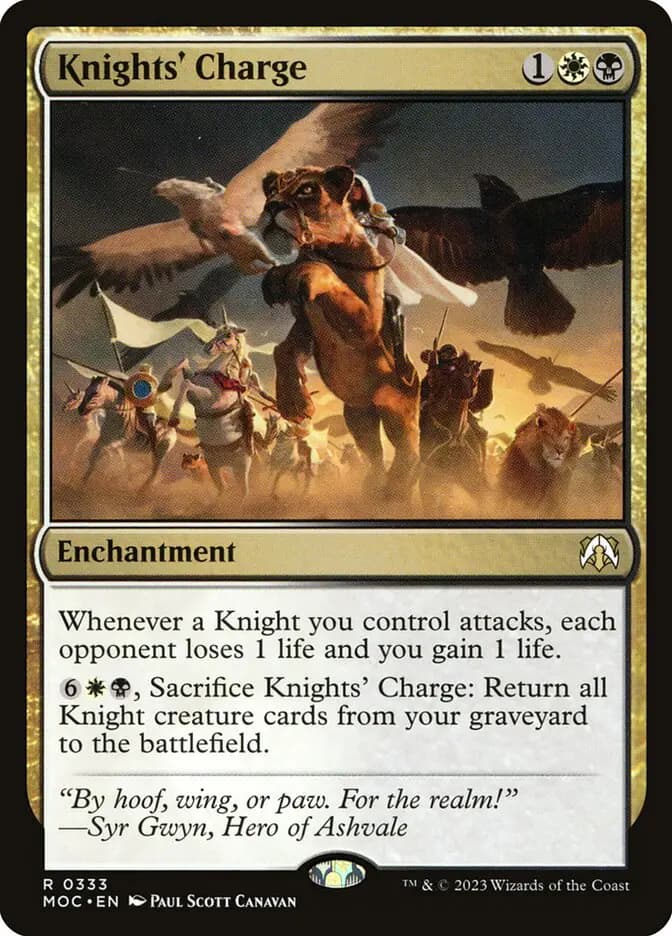 Card image of Knights' Charge