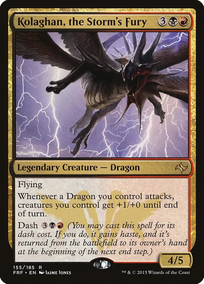 Card image of Kolaghan, the Storm's Fury