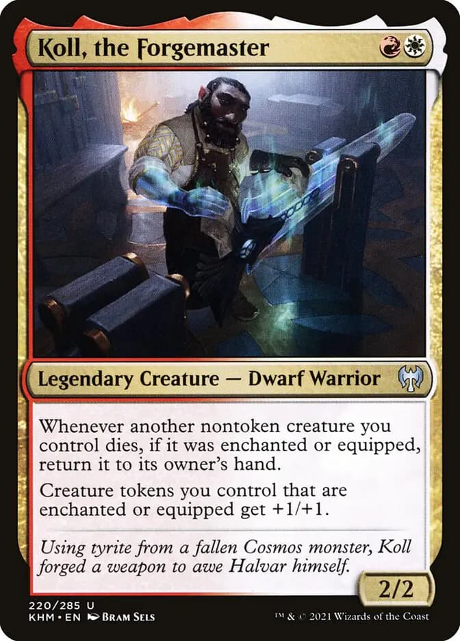 Card image of Koll, the Forgemaster