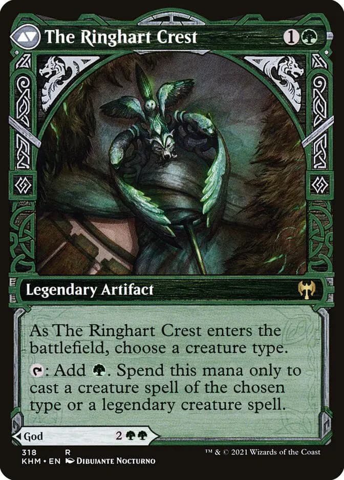 Card image of Kolvori, God of Kinship / The Ringhart Crest