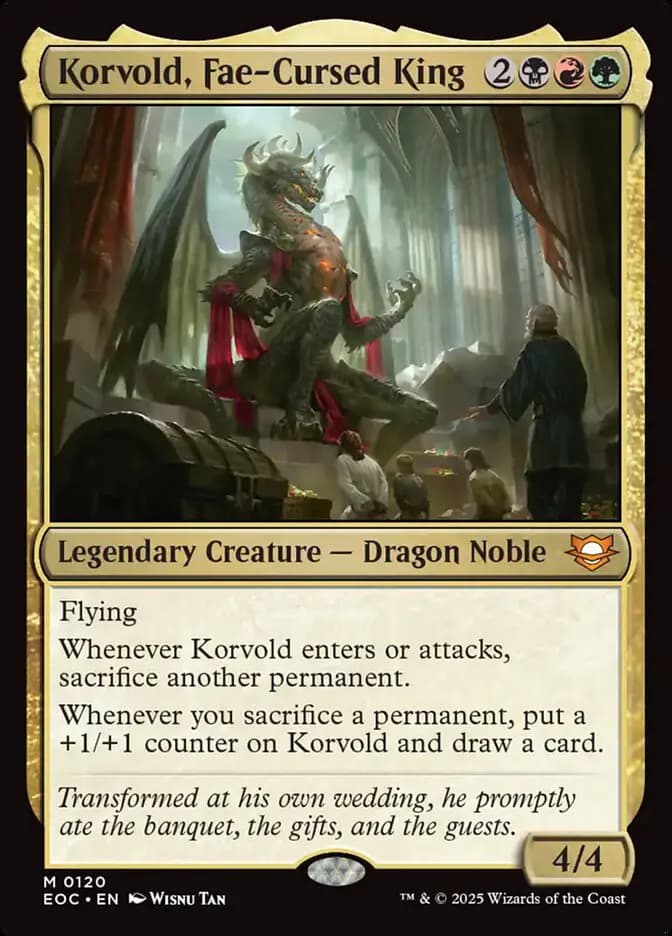 Card image of Korvold, Fae-Cursed King