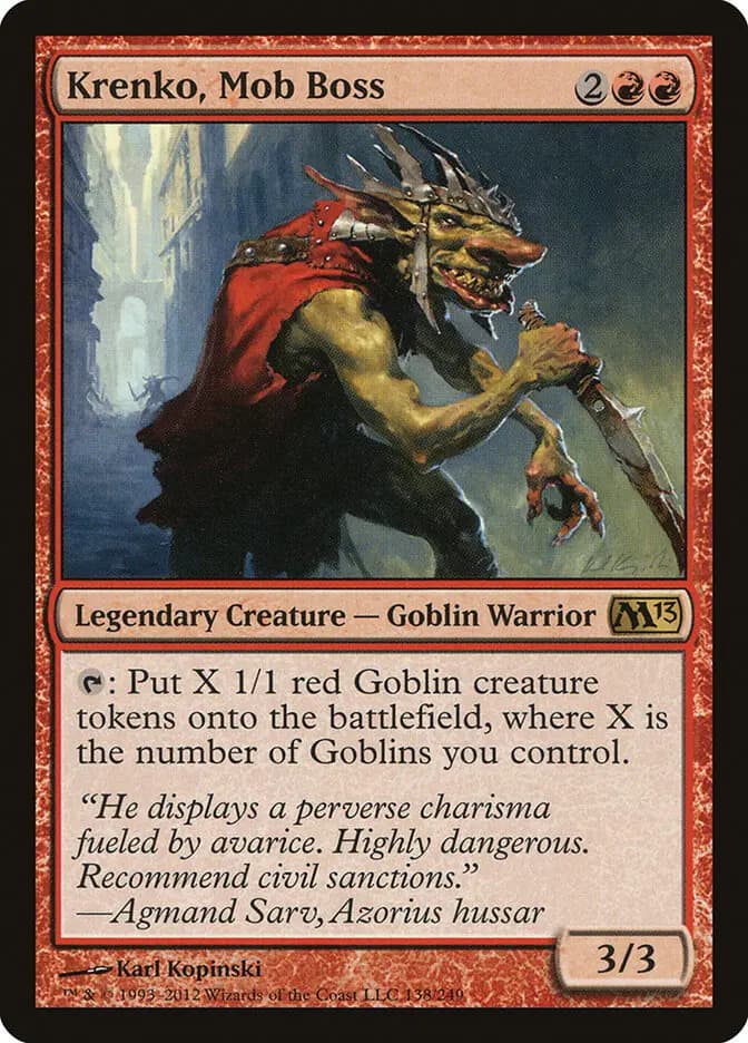Card image of Krenko, Mob Boss