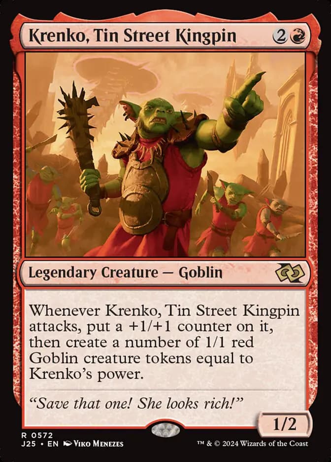 Card image of Krenko, Tin Street Kingpin