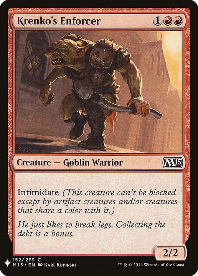 Card image of Krenko's Enforcer