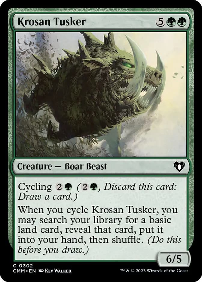 Card image of Krosan Tusker