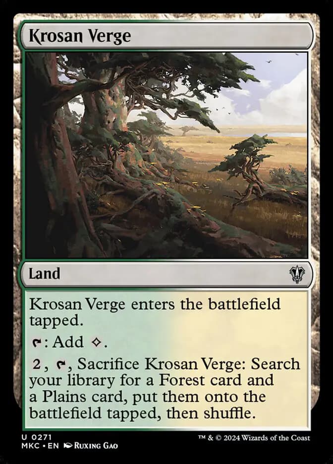 Card image of Krosan Verge