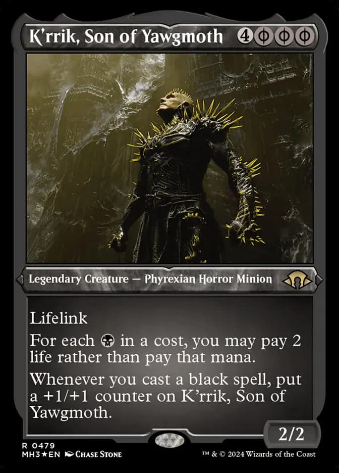 Card image of K'rrik, Son of Yawgmoth