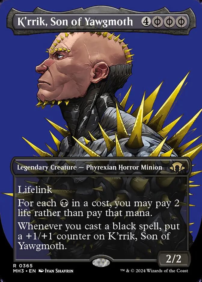 Card image of K'rrik, Son of Yawgmoth