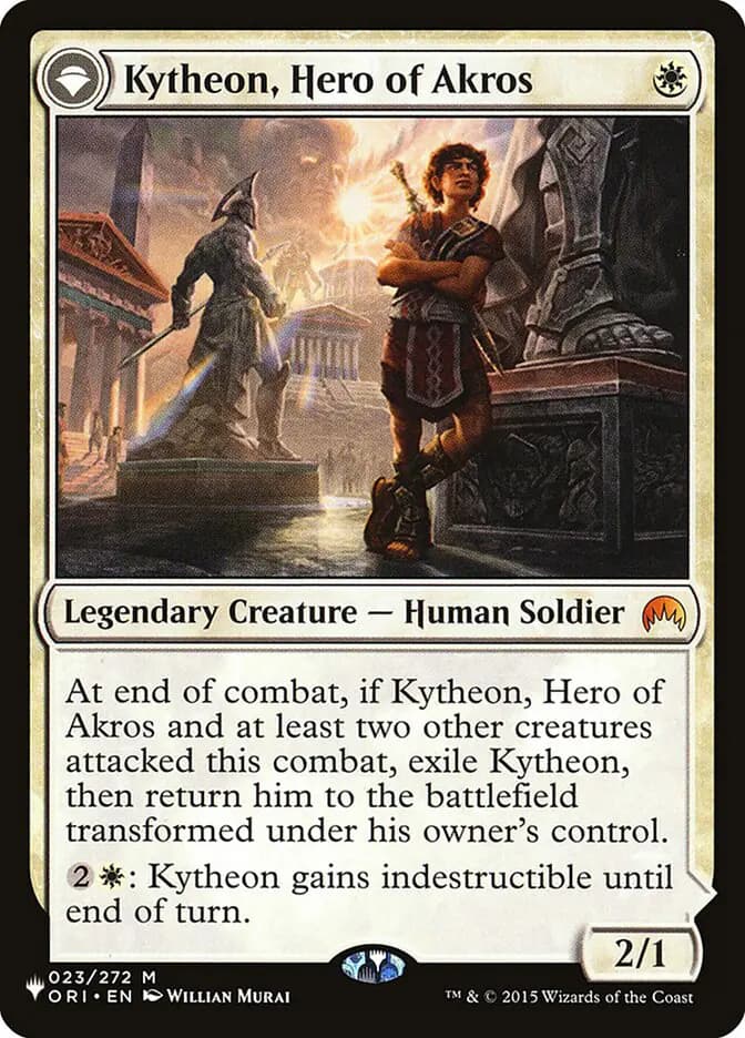 Card image of Kytheon, Hero of Akros / Gideon, Battle-Forged