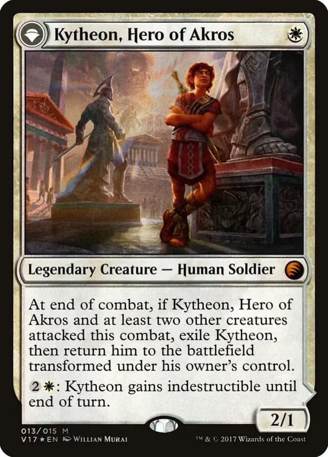 Card image of Kytheon, Hero of Akros / Gideon, Battle-Forged