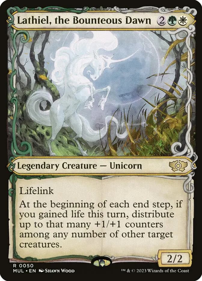 Card image of Lathiel, the Bounteous Dawn