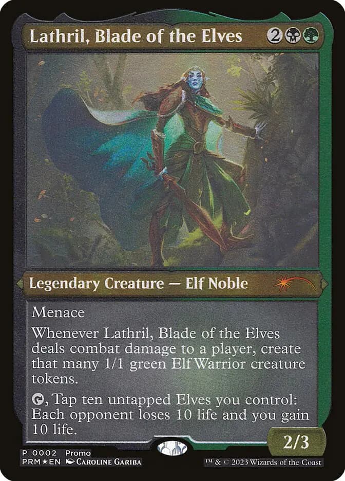 Card image of Lathril, Blade of the Elves