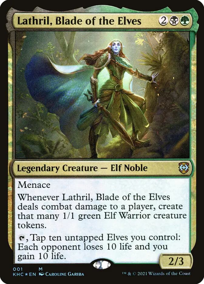 Card image of Lathril, Blade of the Elves