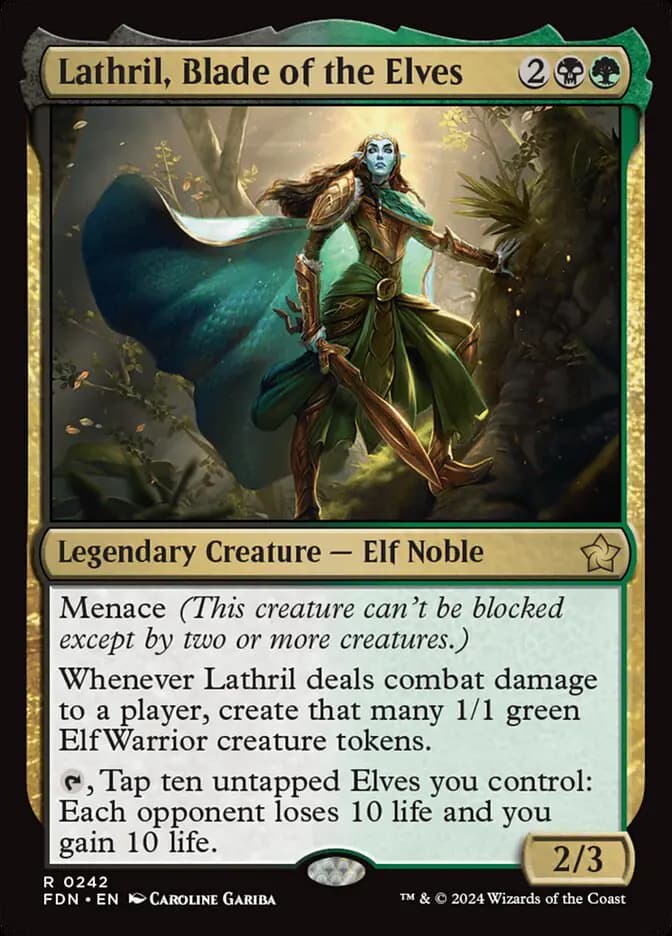 Card image of Lathril, Blade of the Elves