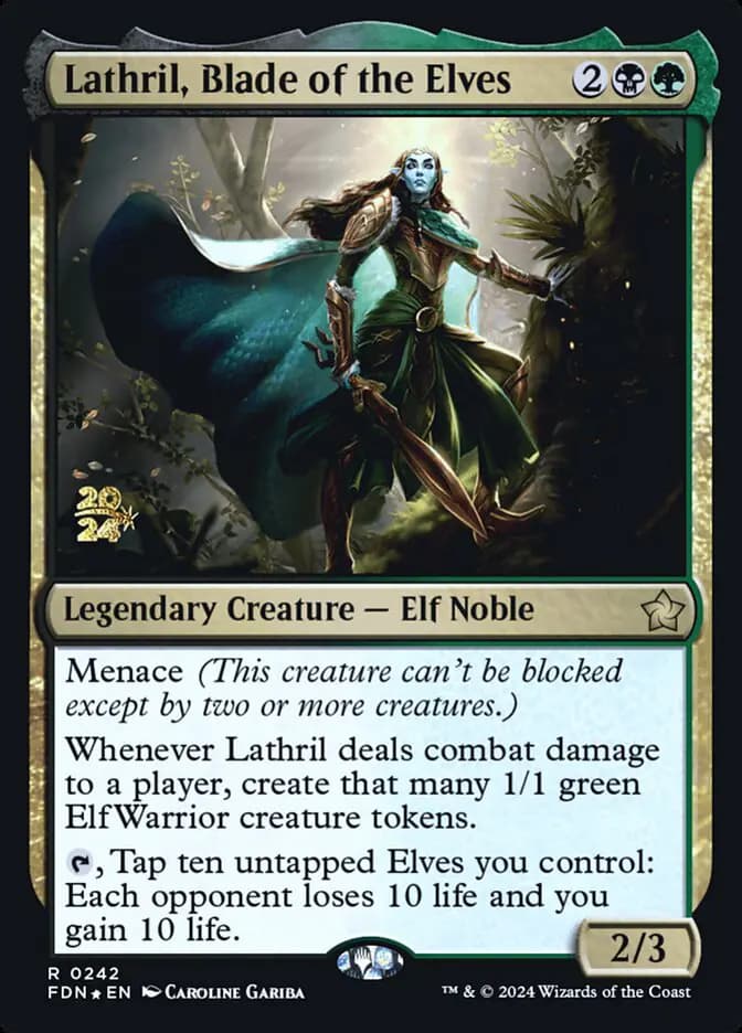Card image of Lathril, Blade of the Elves