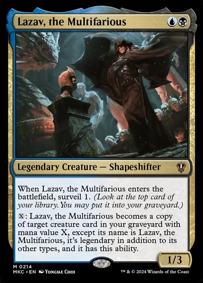 Card image of Lazav, the Multifarious