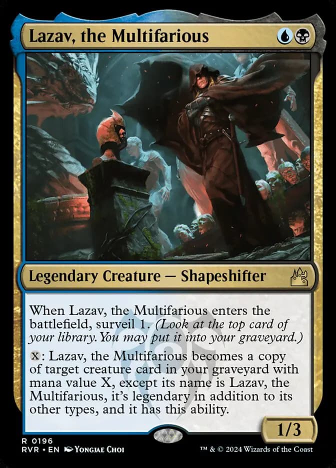Card image of Lazav, the Multifarious