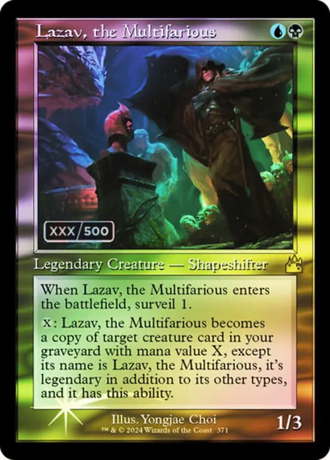 Card image of Lazav, the Multifarious