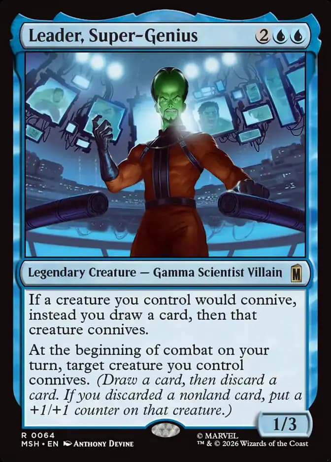 Card image of Leader, Super-Genius