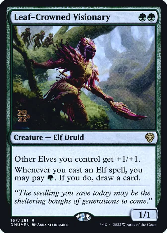 Card image of Leaf-Crowned Visionary