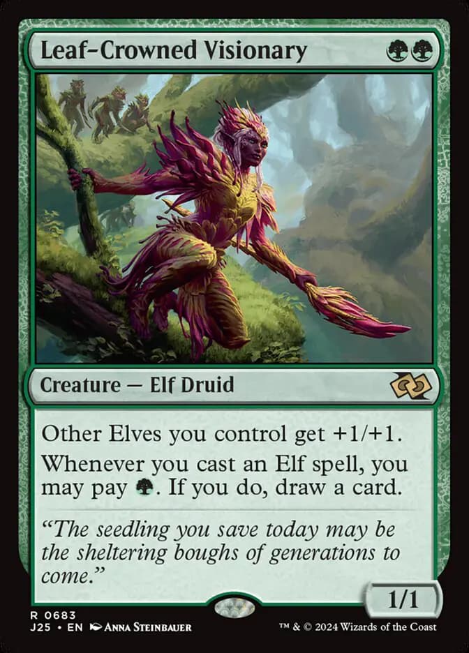 Card image of Leaf-Crowned Visionary