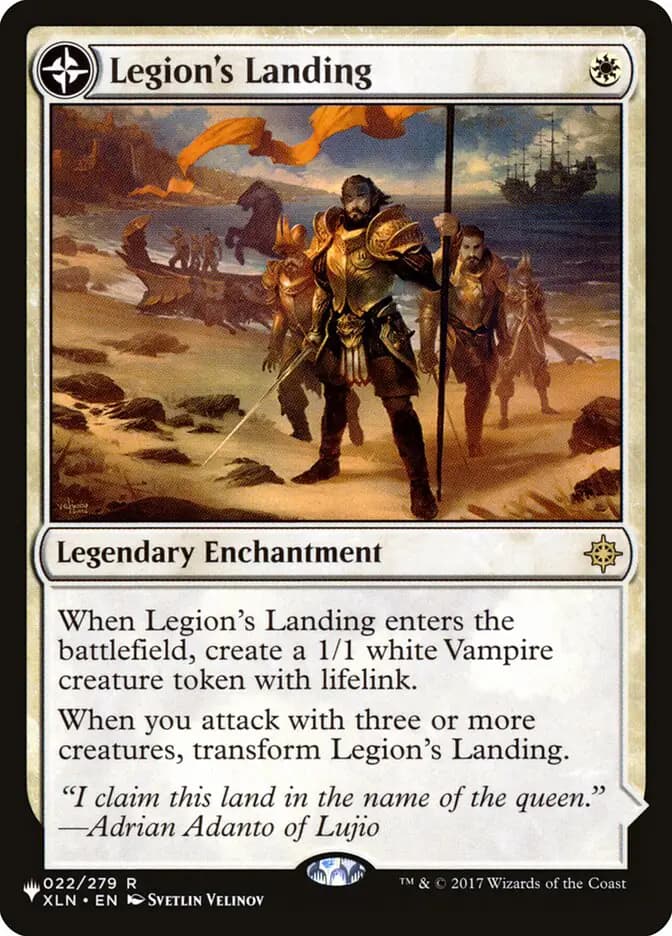 Card image of Legion's Landing / Adanto, the First Fort