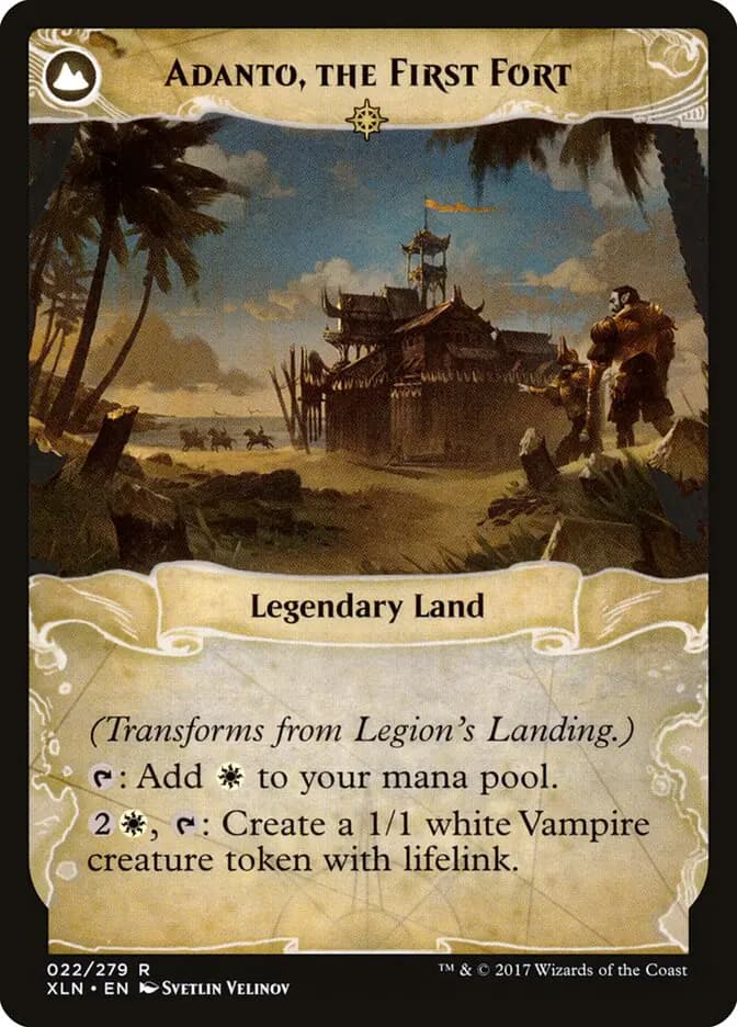 Card image of Legion's Landing / Adanto, the First Fort