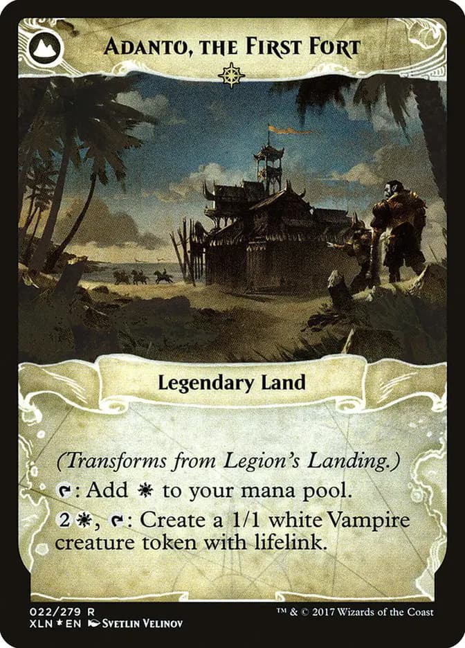 Card image of Legion's Landing / Adanto, the First Fort