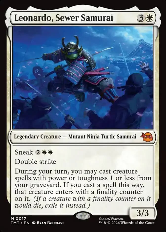 Card image of Leonardo, Sewer Samurai