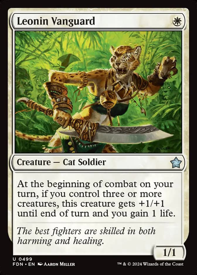 Card image of Leonin Vanguard