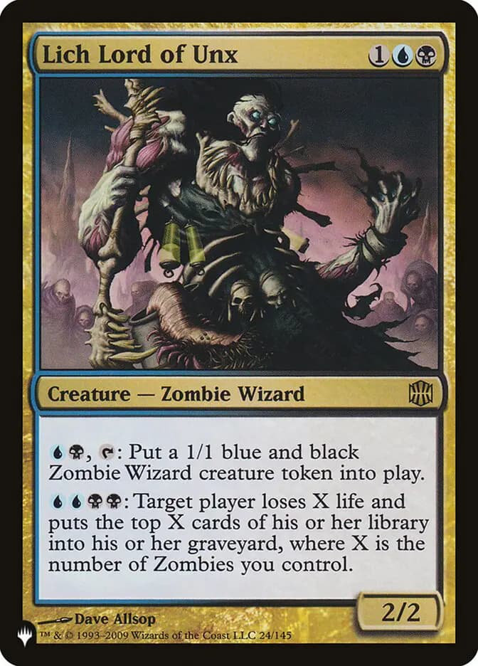 Card image of Lich Lord of Unx
