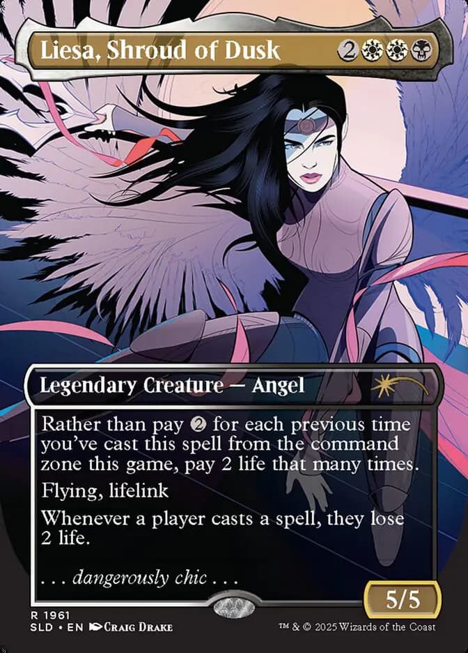 Card image of Liesa, Shroud of Dusk