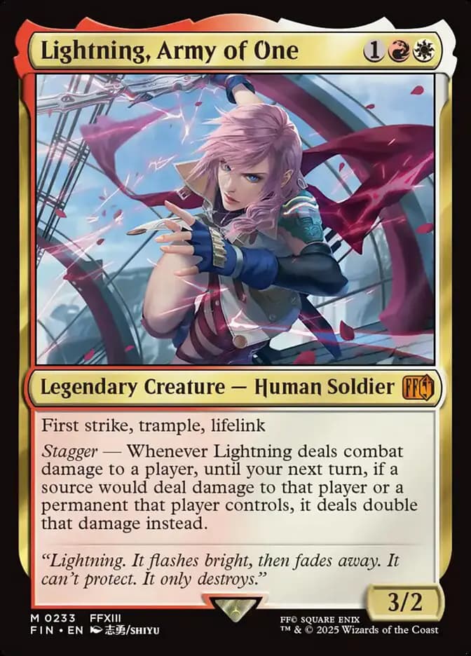 Card image of Lightning, Army of One