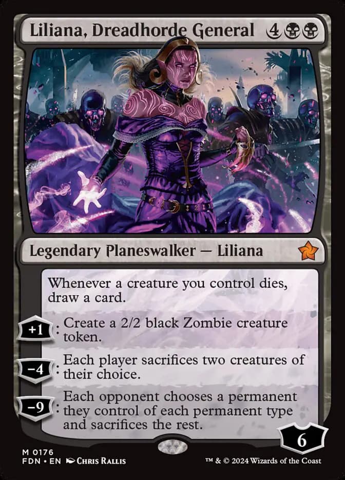 Card image of Liliana, Dreadhorde General