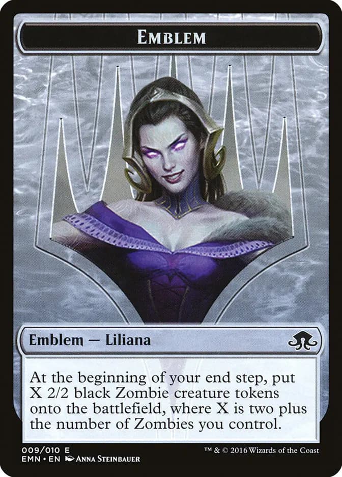 Card image of Liliana, the Last Hope Emblem