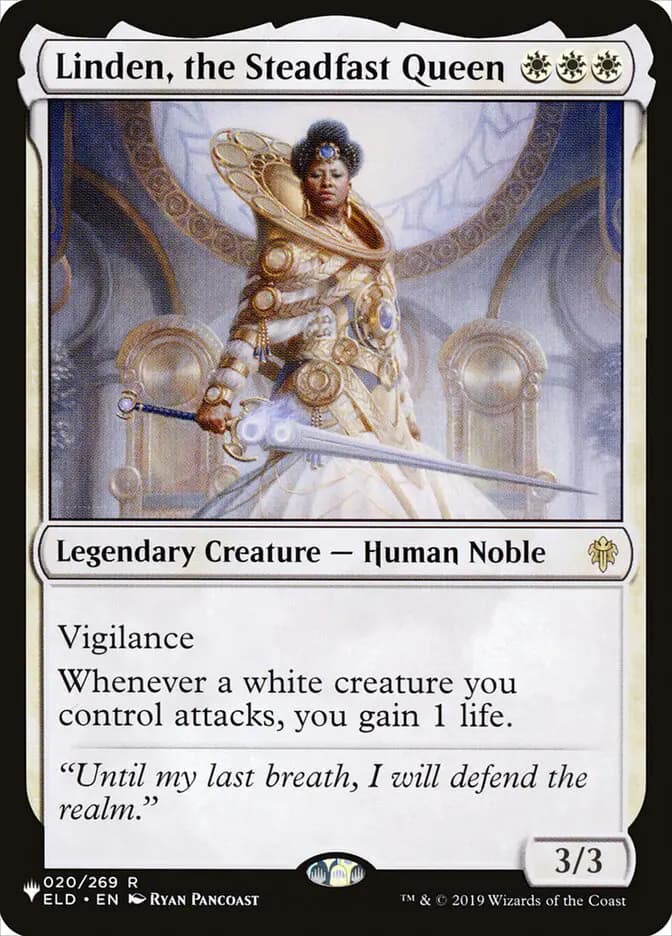 Card image of Linden, the Steadfast Queen