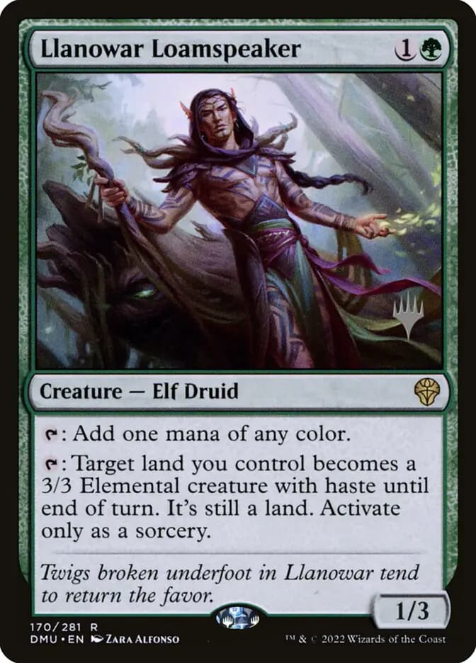 Card image of Llanowar Loamspeaker