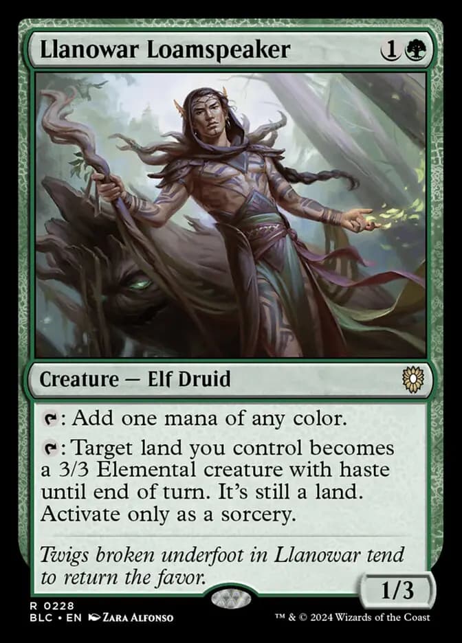 Card image of Llanowar Loamspeaker