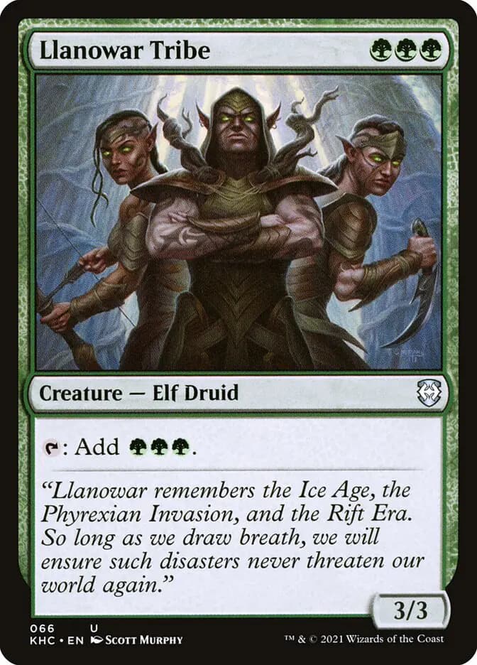 Card image of Llanowar Tribe